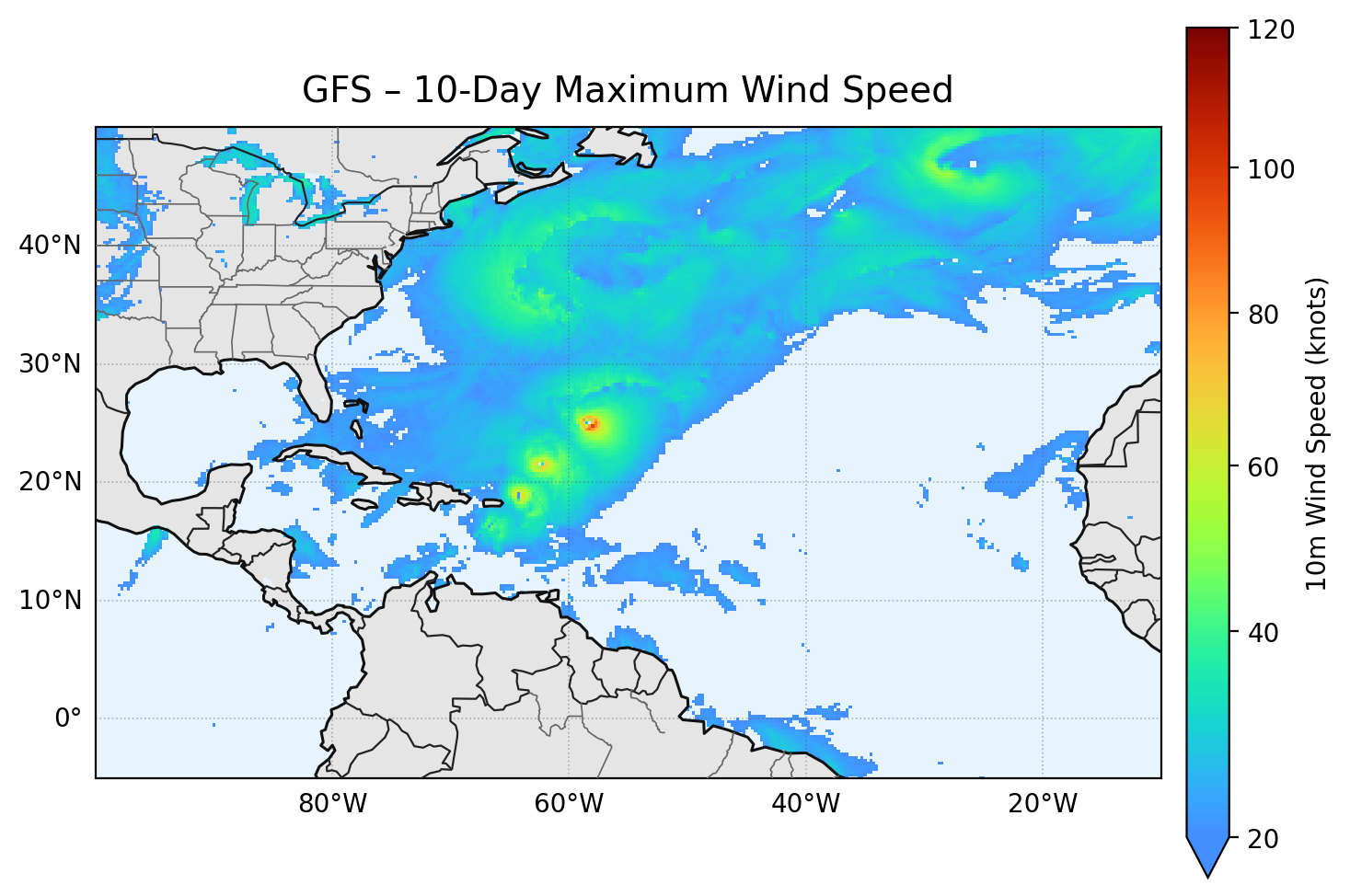 GFS 10-Day Max
