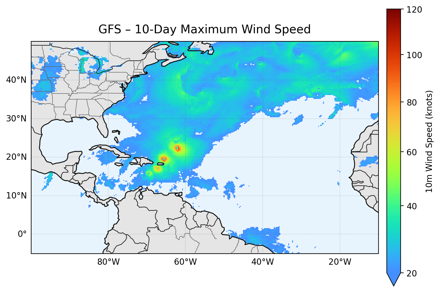 GFS 10-Day Max