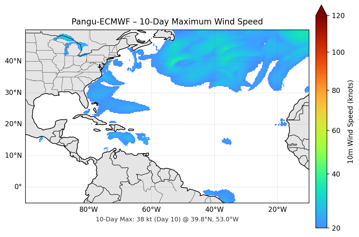 Pangu-ECMWF 10-Day Max