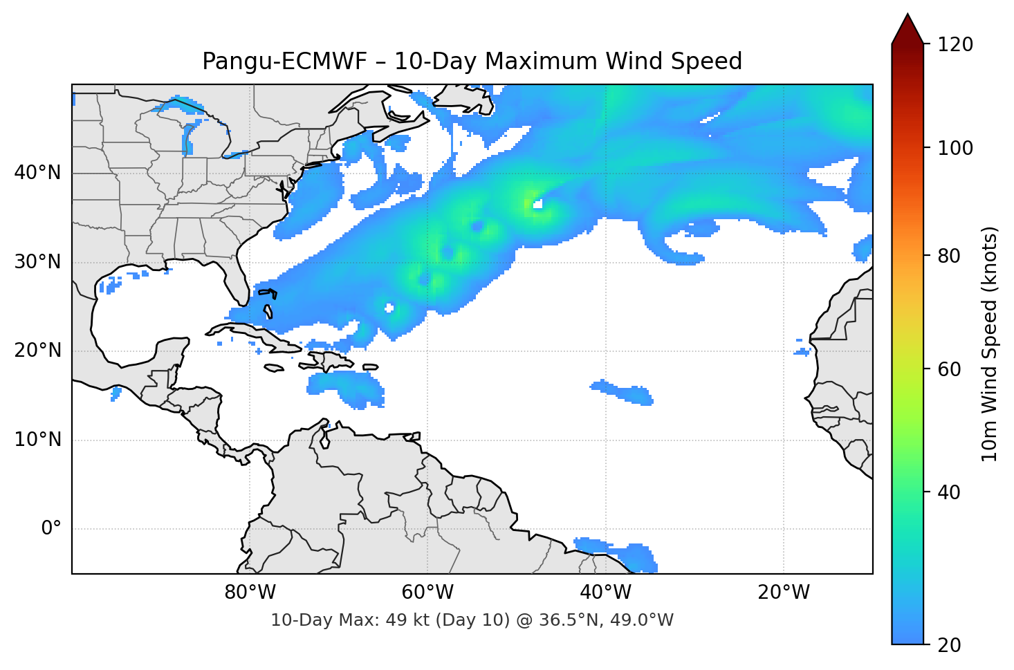 Pangu-ECMWF 10-Day Max