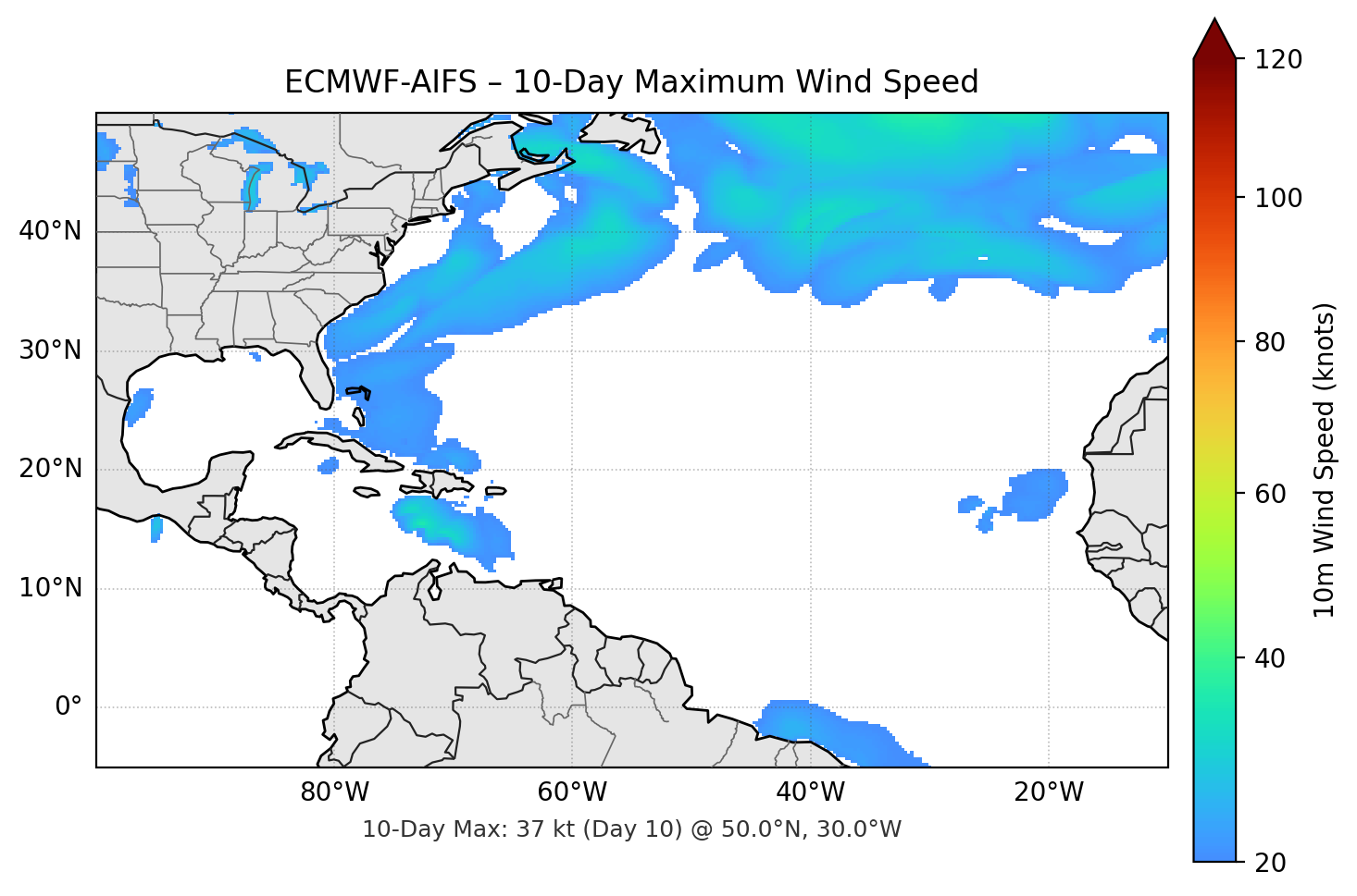ECMWF-AIFS 10-Day Max