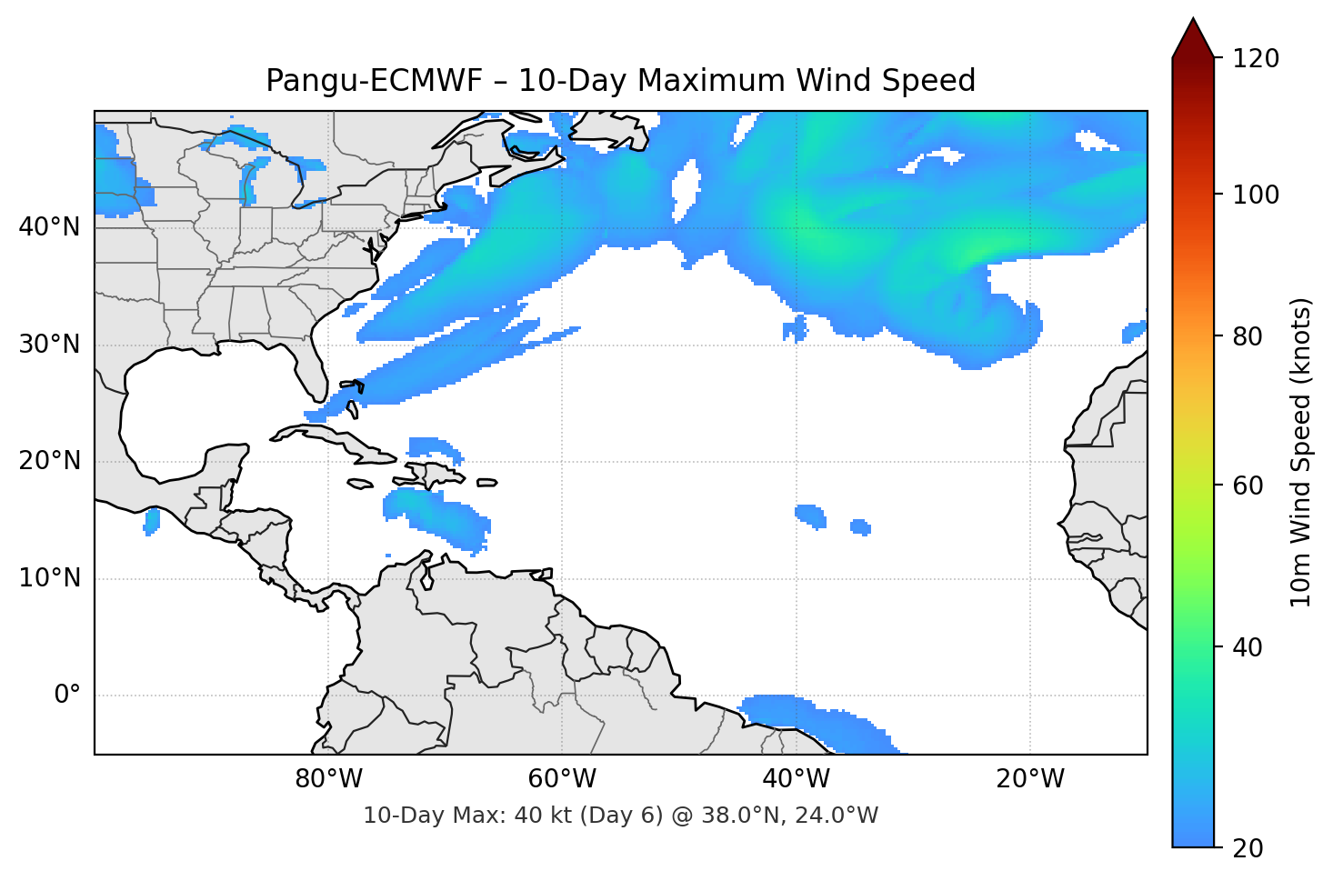 Pangu-ECMWF 10-Day Max