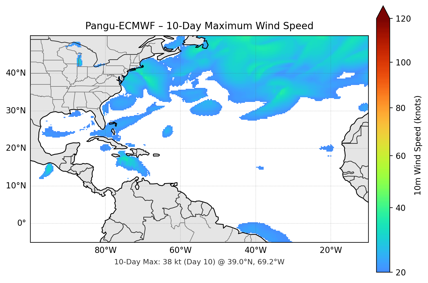 Pangu-ECMWF 10-Day Max