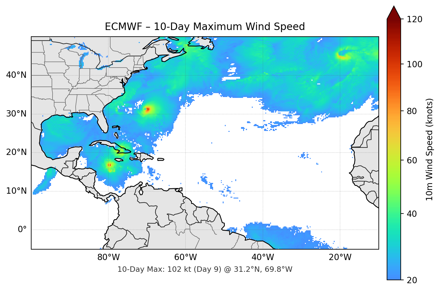 ECMWF 10-Day Max