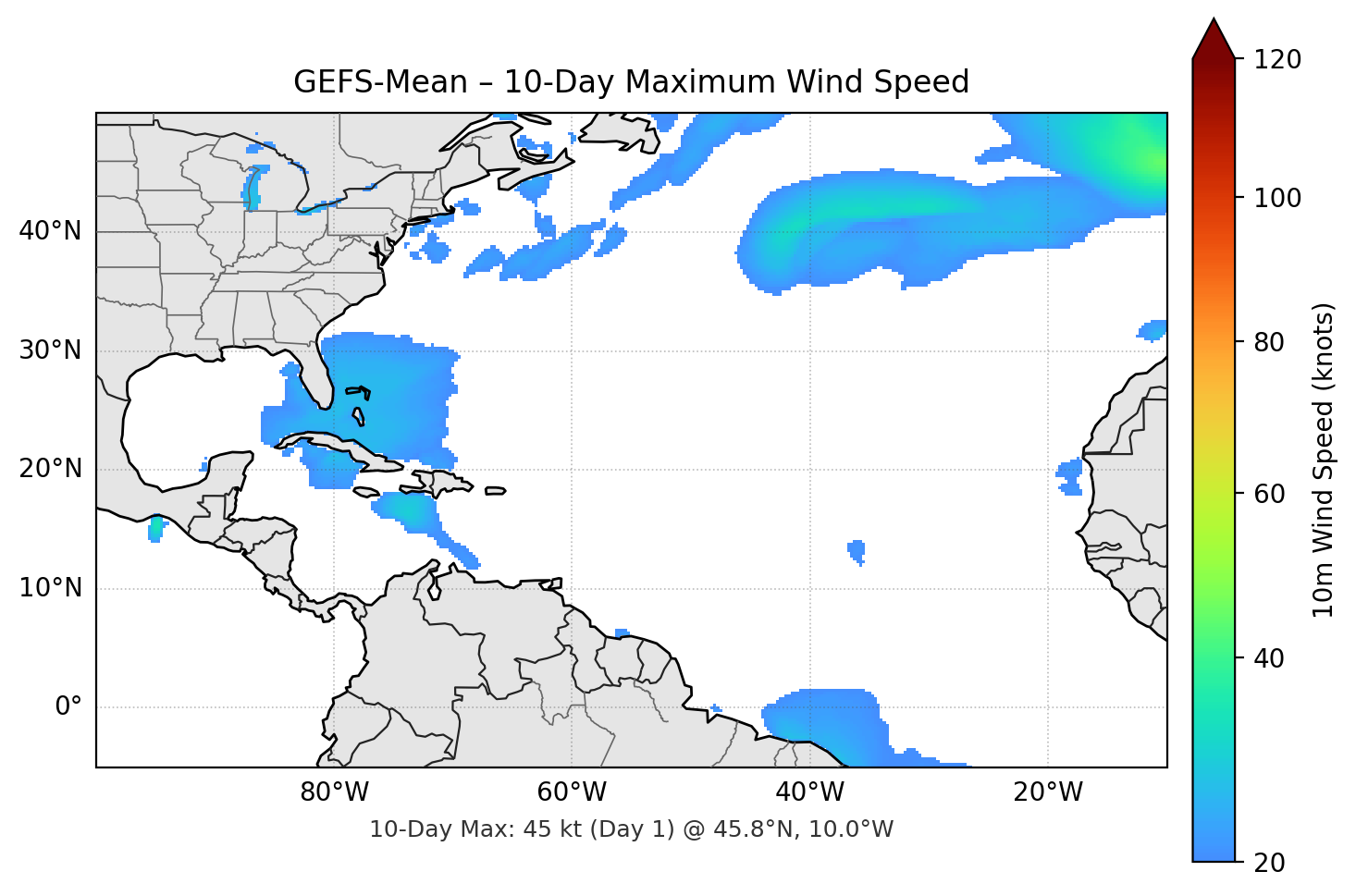 GEFS-Mean 10-Day Max