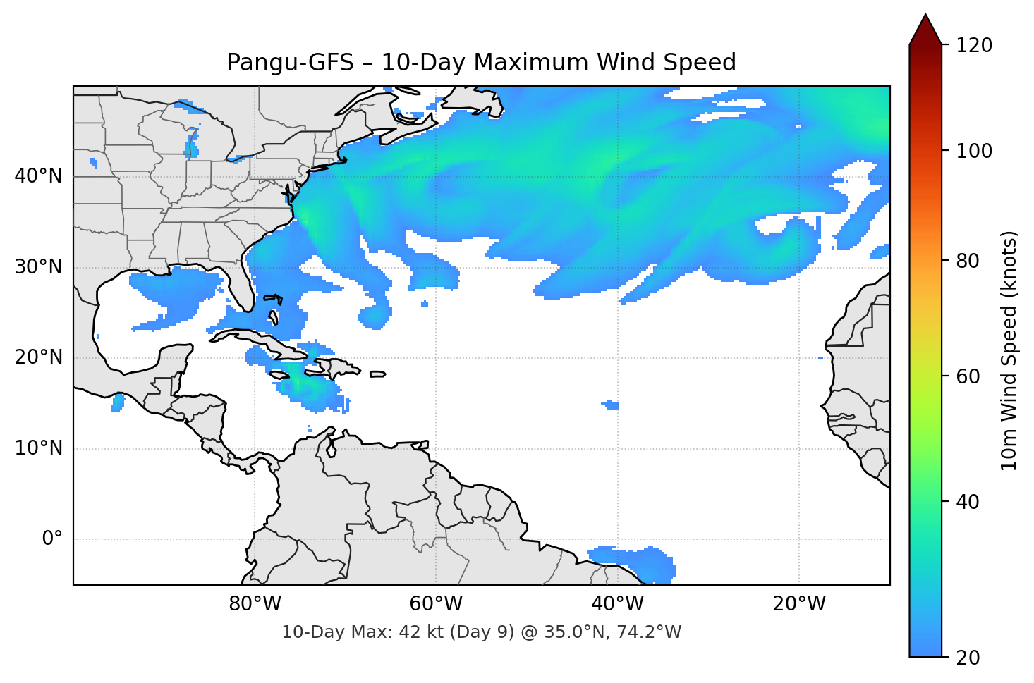 Pangu-GFS 10-Day Max