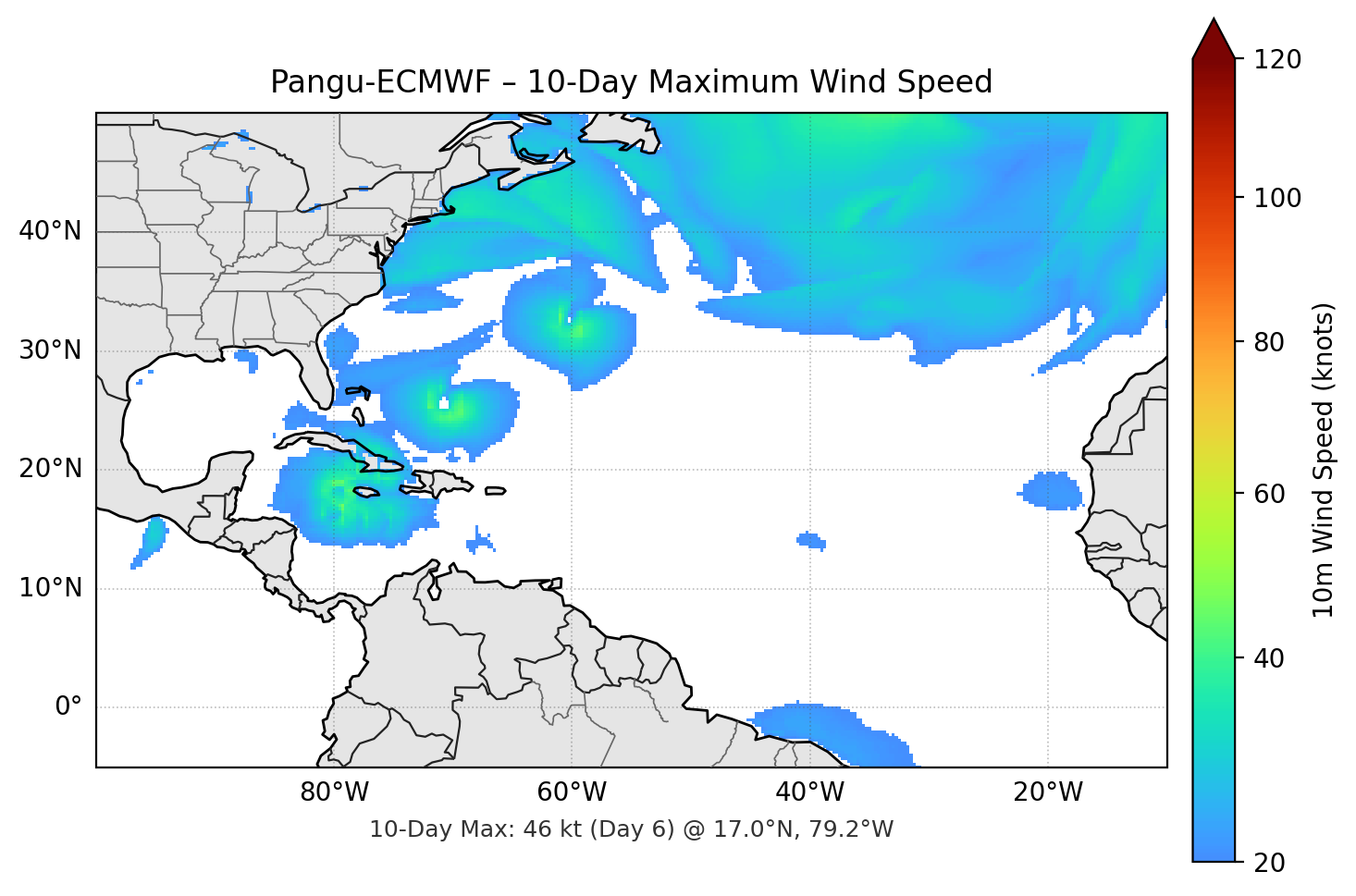 Pangu-ECMWF 10-Day Max