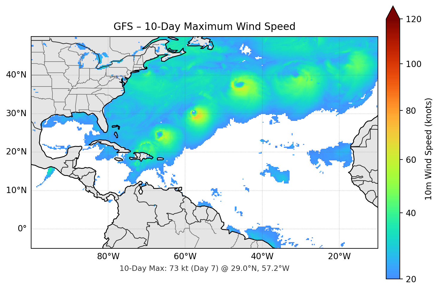 GFS 10-Day Max