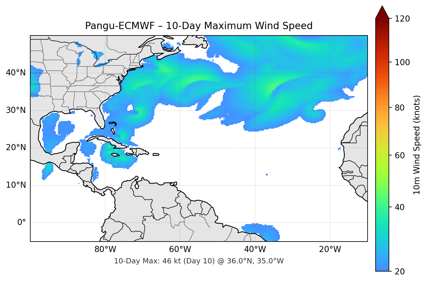 Pangu-ECMWF 10-Day Max