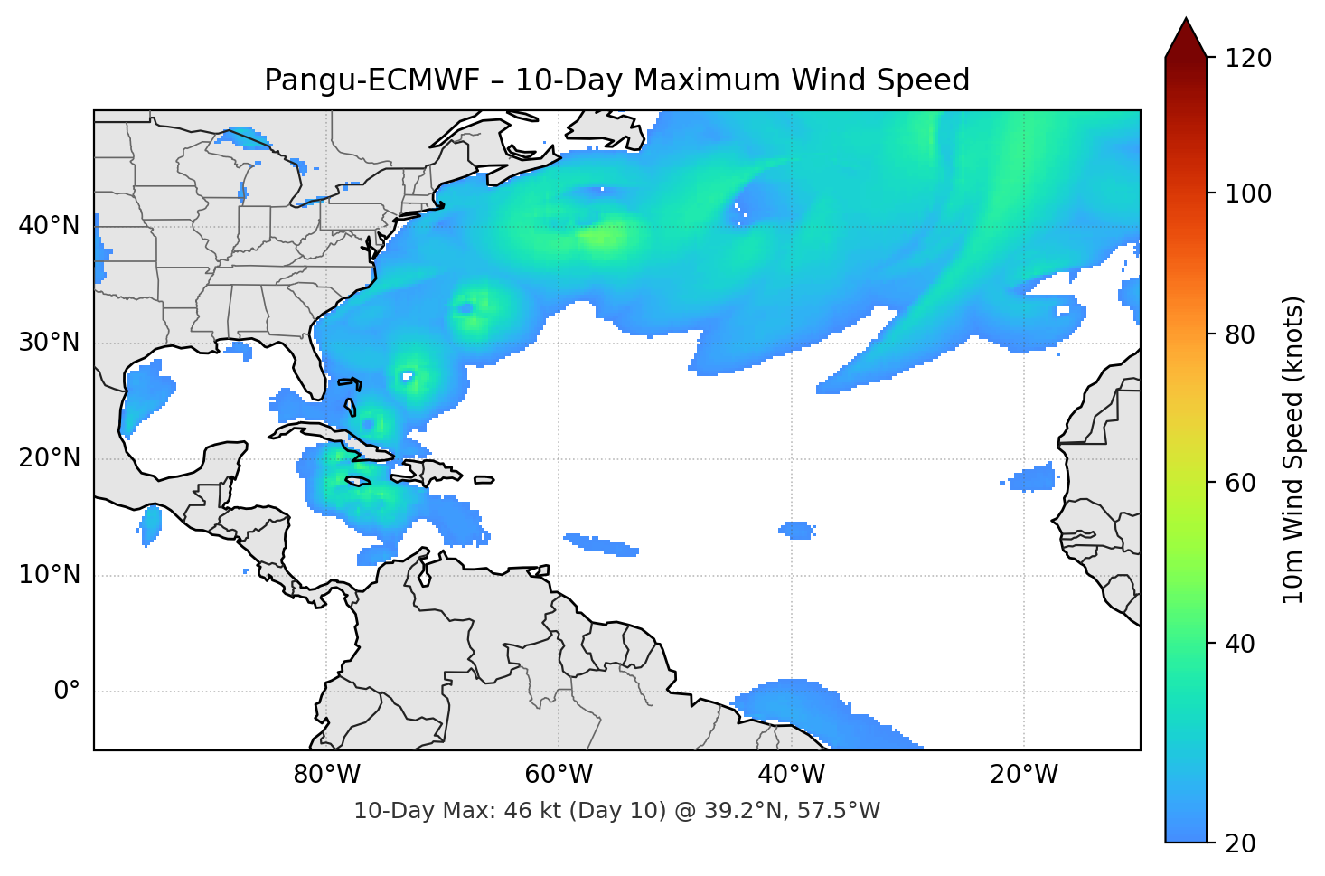 Pangu-ECMWF 10-Day Max