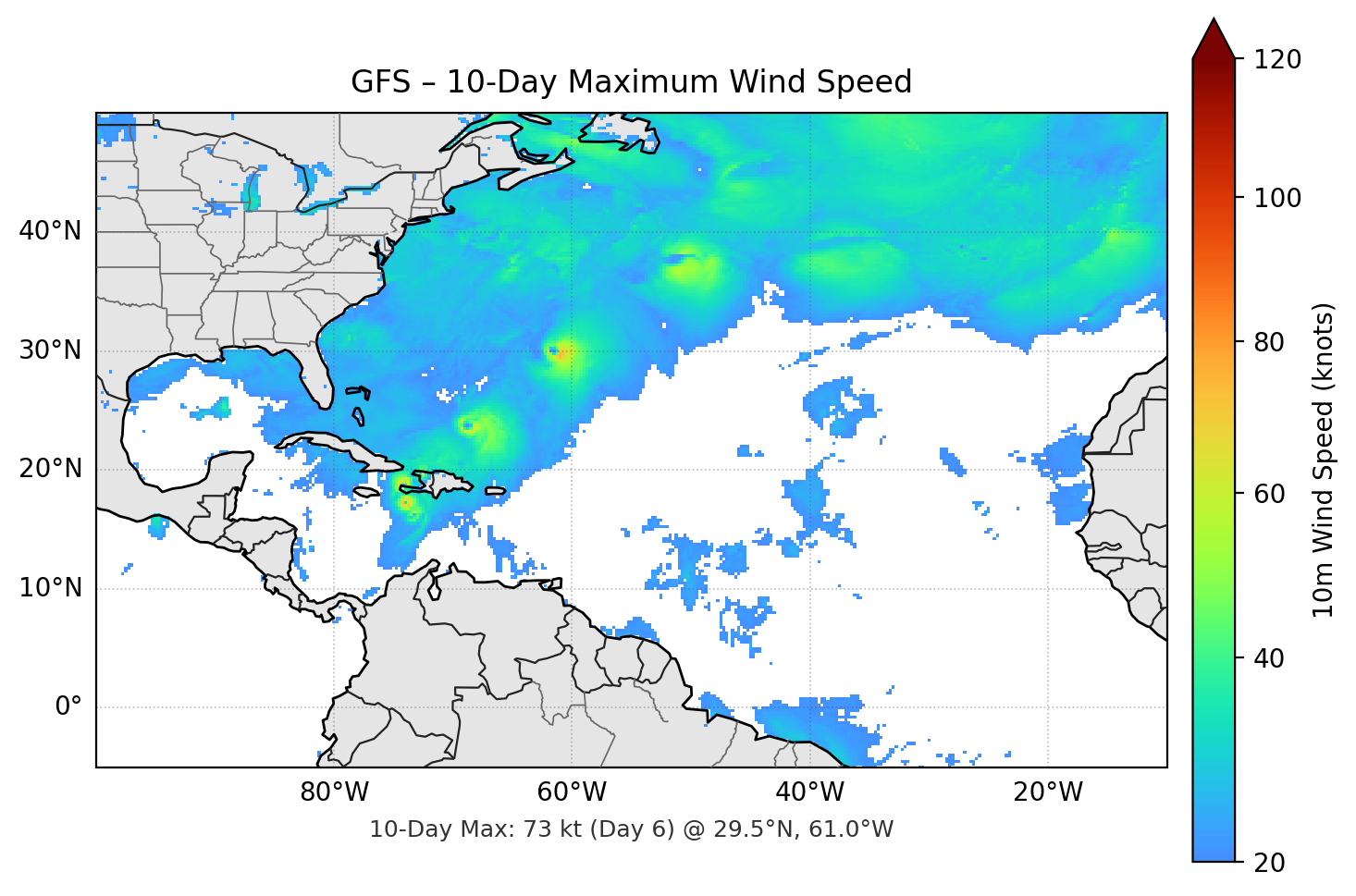GFS 10-Day Max