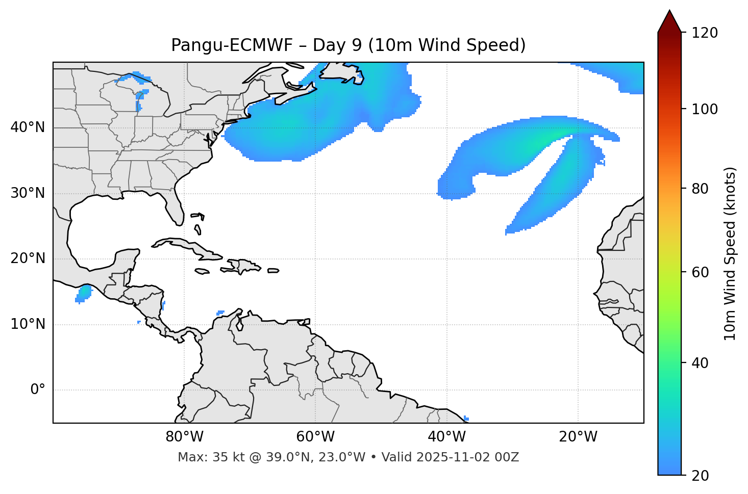 Pangu-ECMWF - Day 09