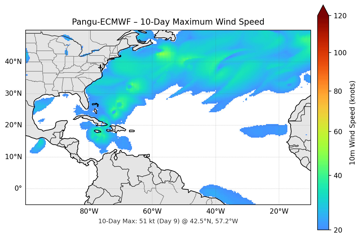 Pangu-ECMWF 10-Day Max