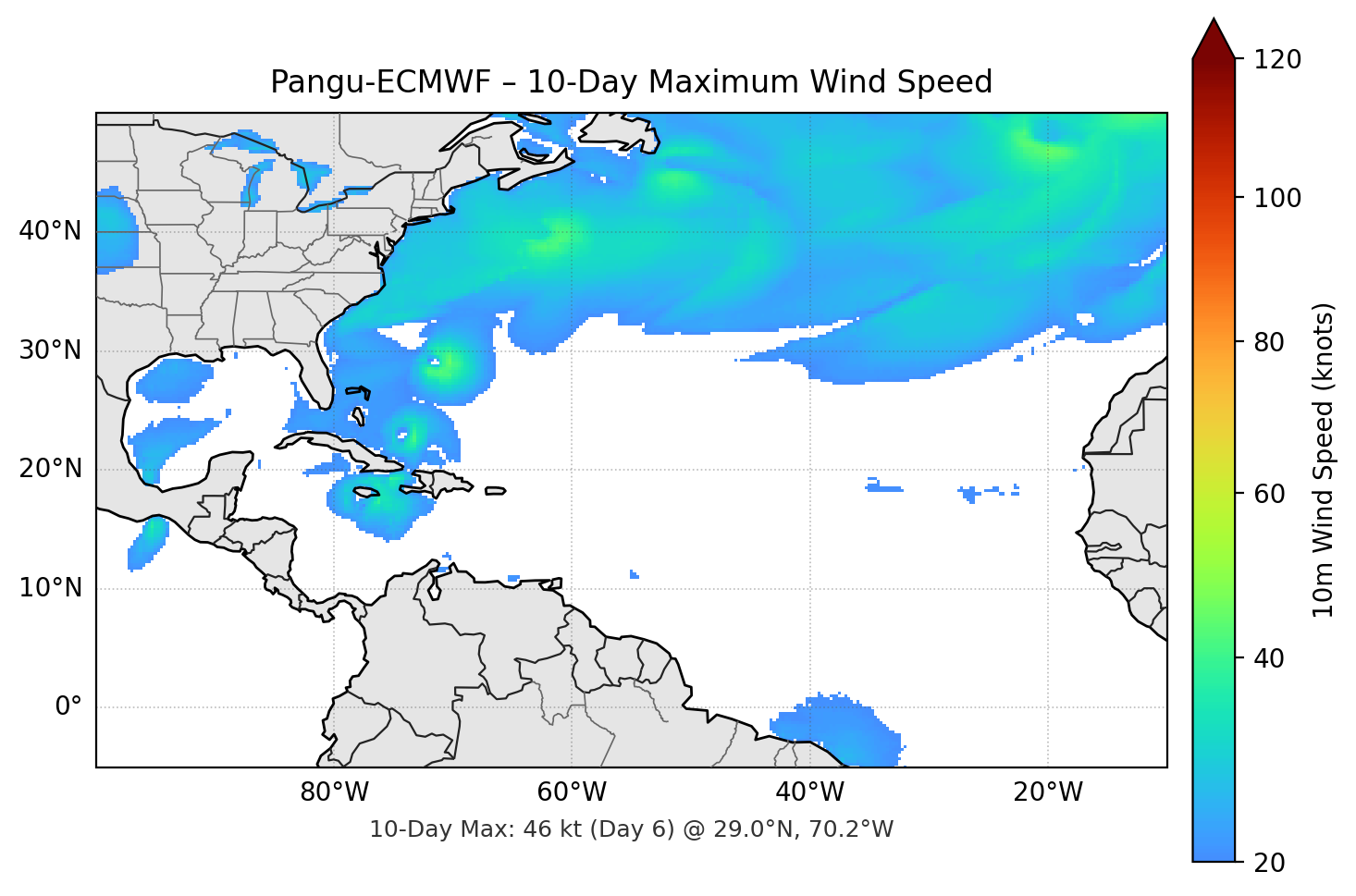 Pangu-ECMWF 10-Day Max