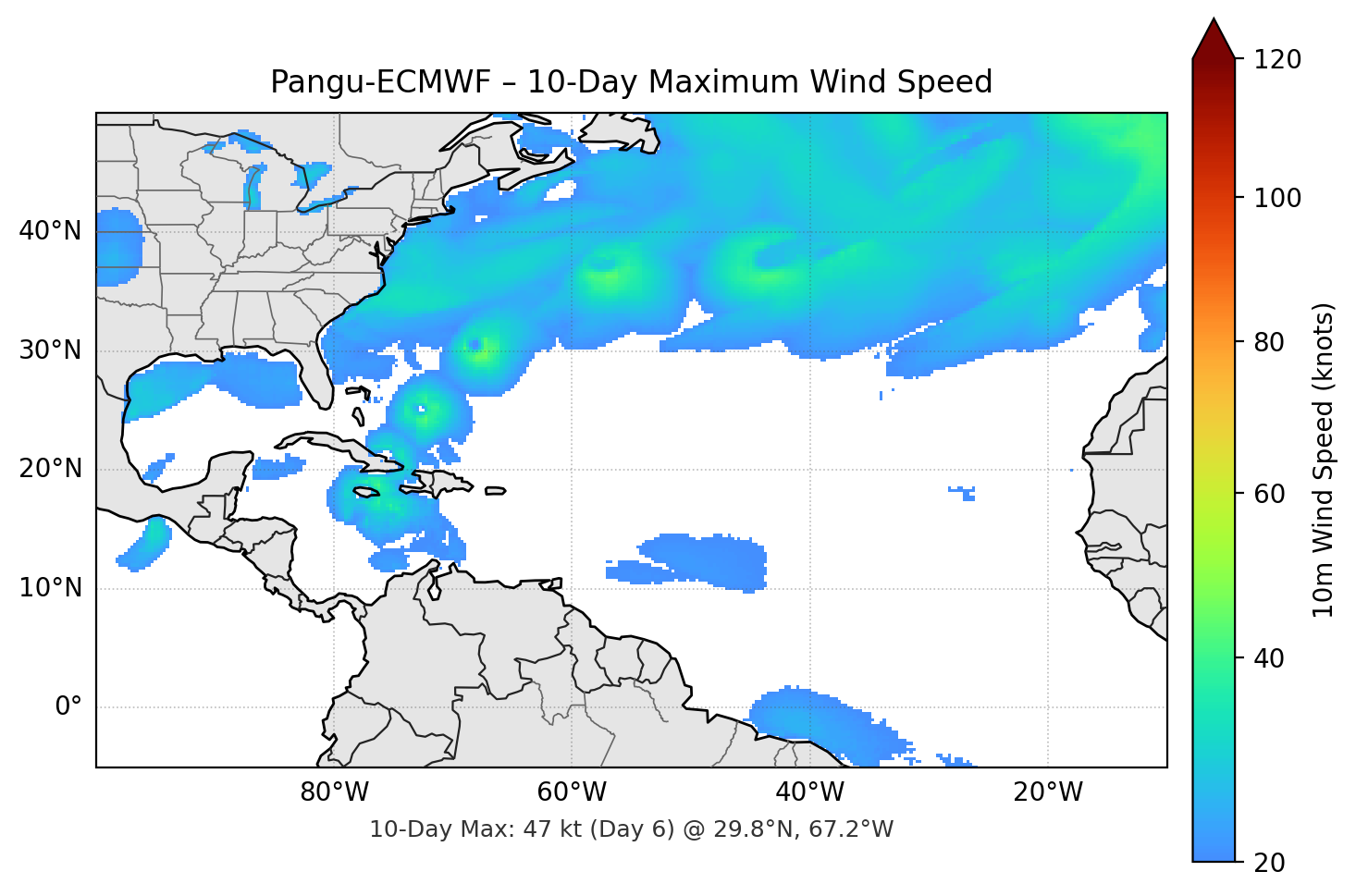 Pangu-ECMWF 10-Day Max