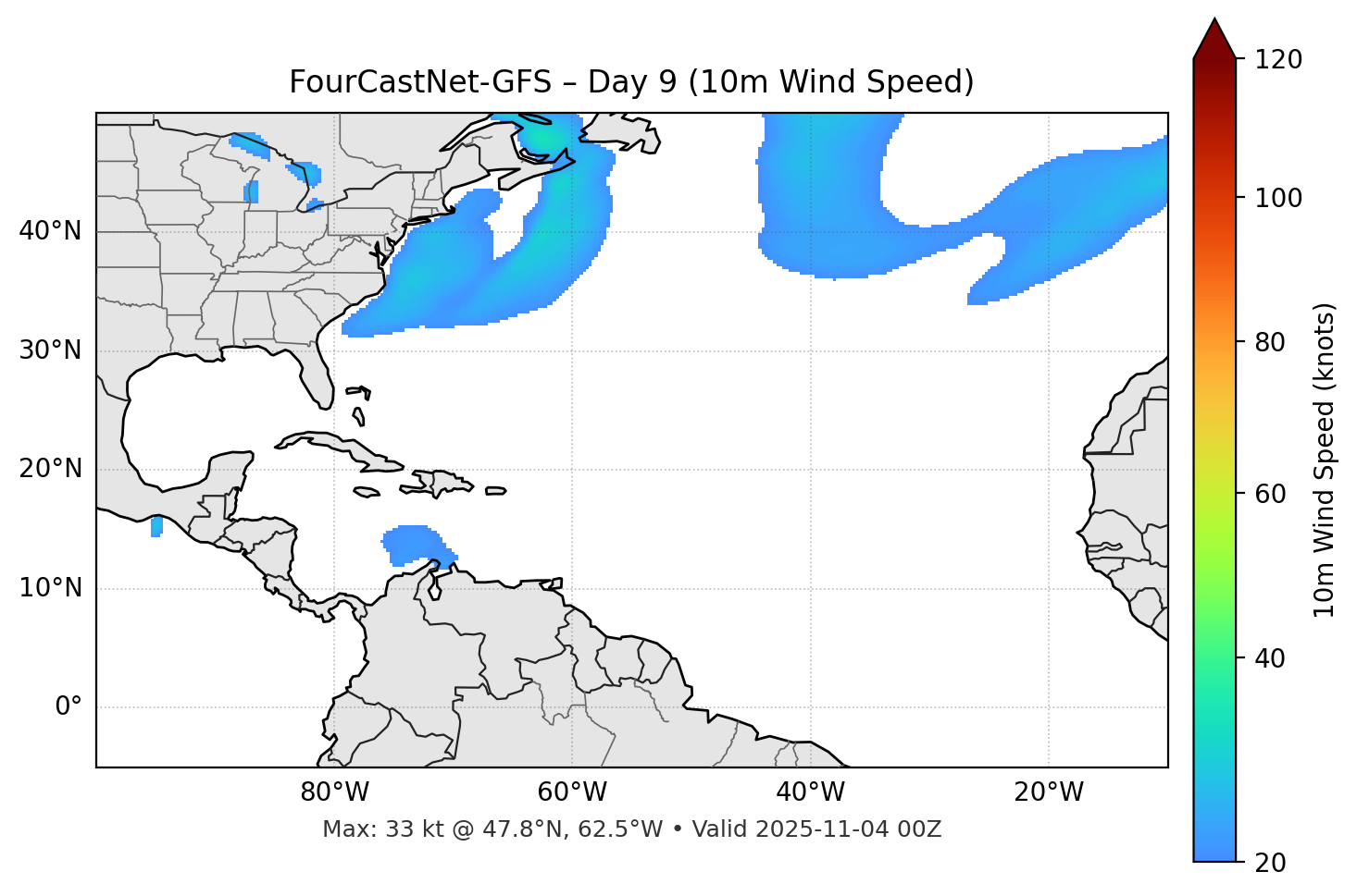 FourCastNet-GFS - Day 09