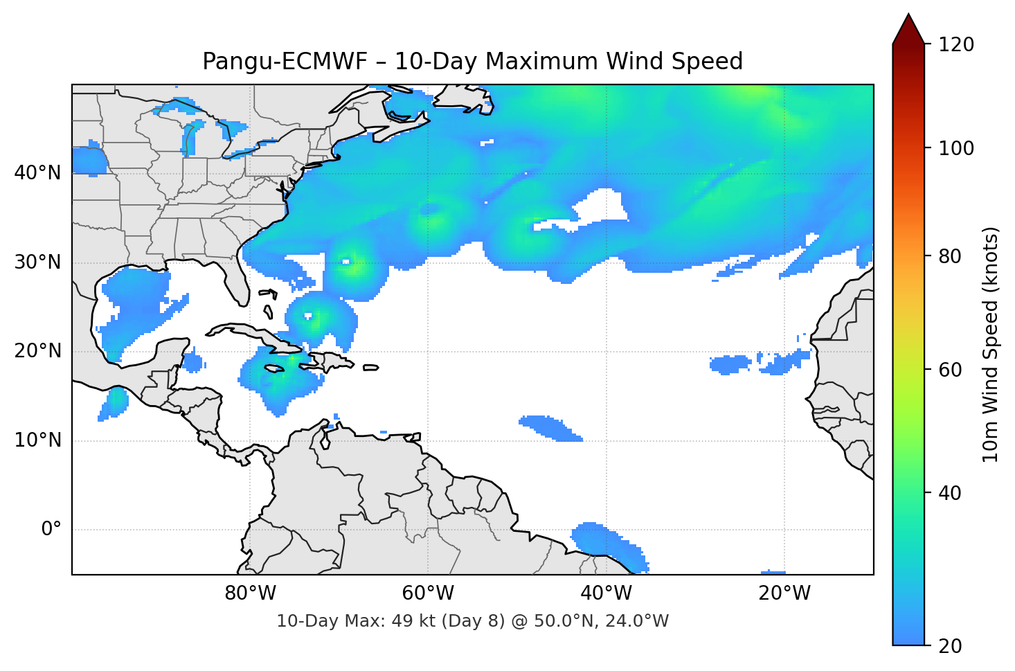 Pangu-ECMWF 10-Day Max