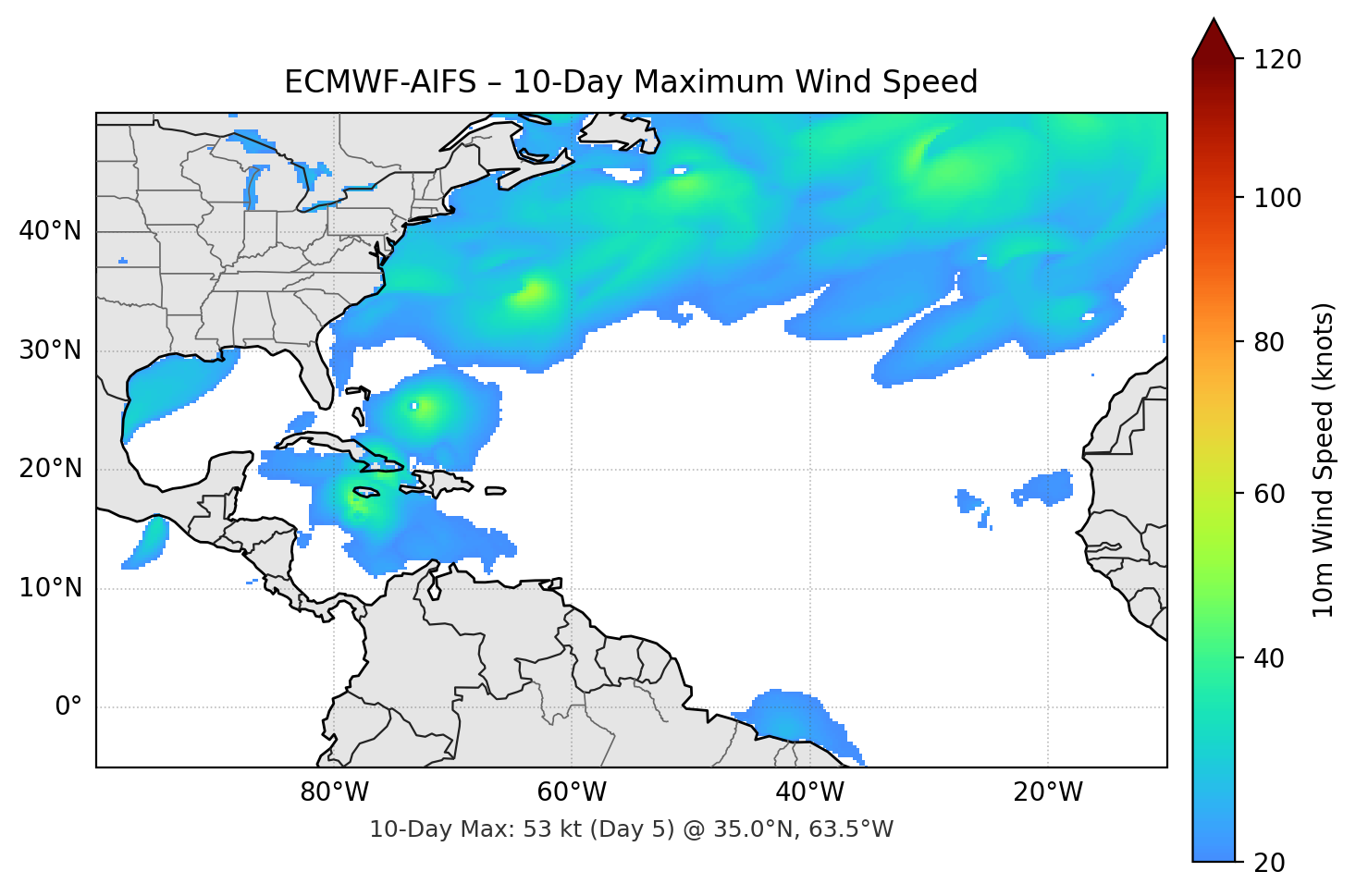 ECMWF-AIFS 10-Day Max