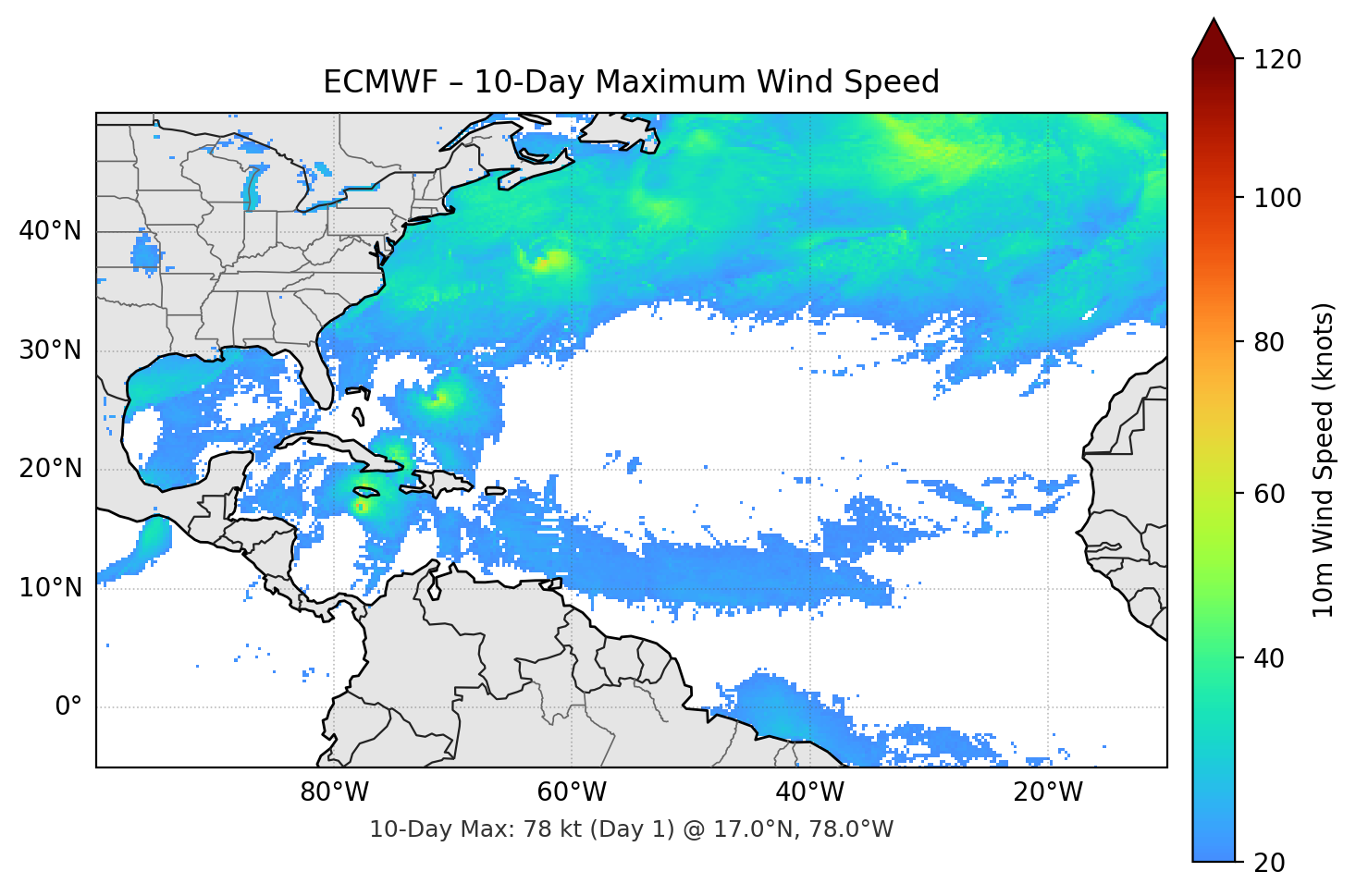 ECMWF 10-Day Max