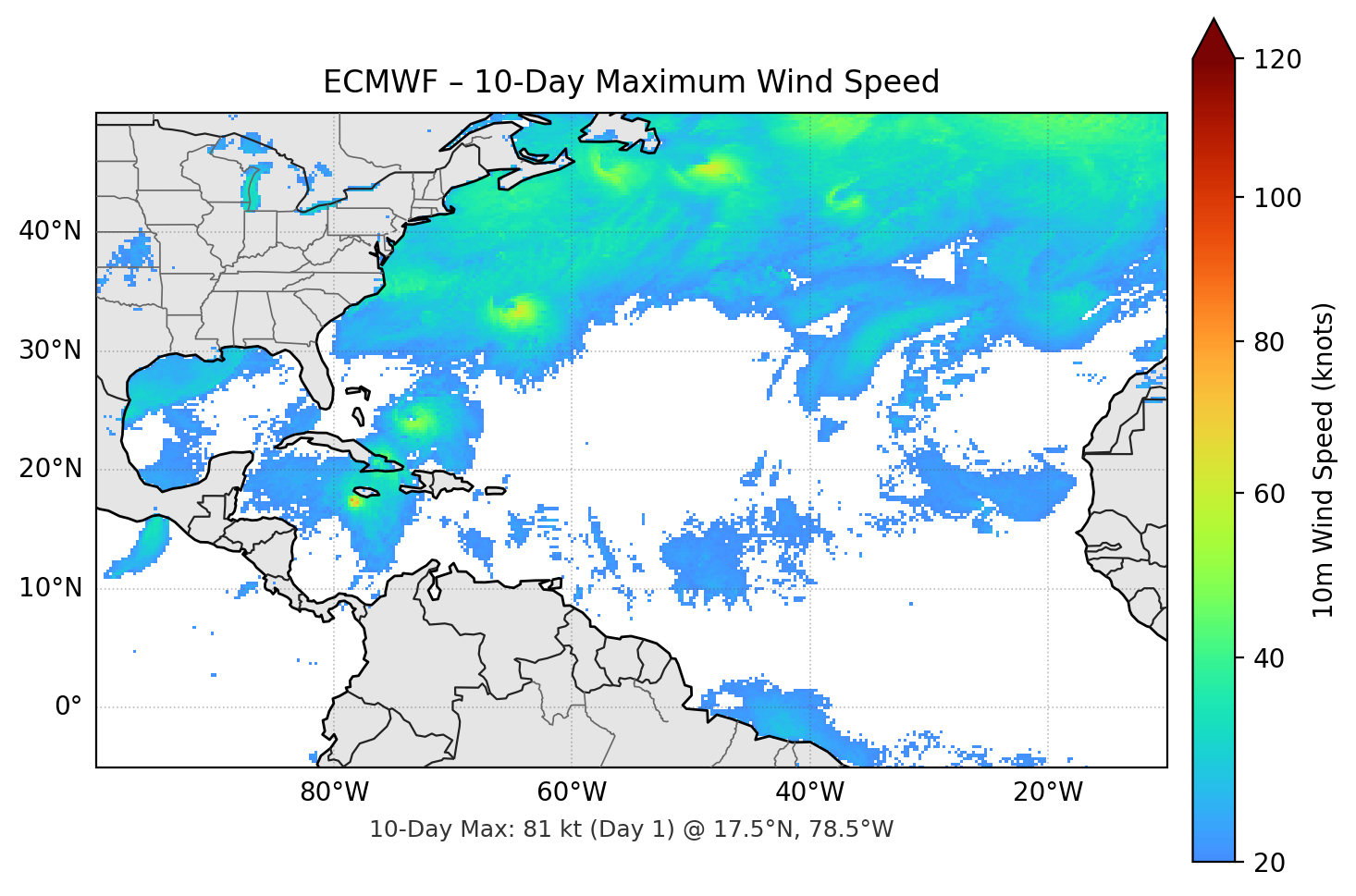 ECMWF 10-Day Max