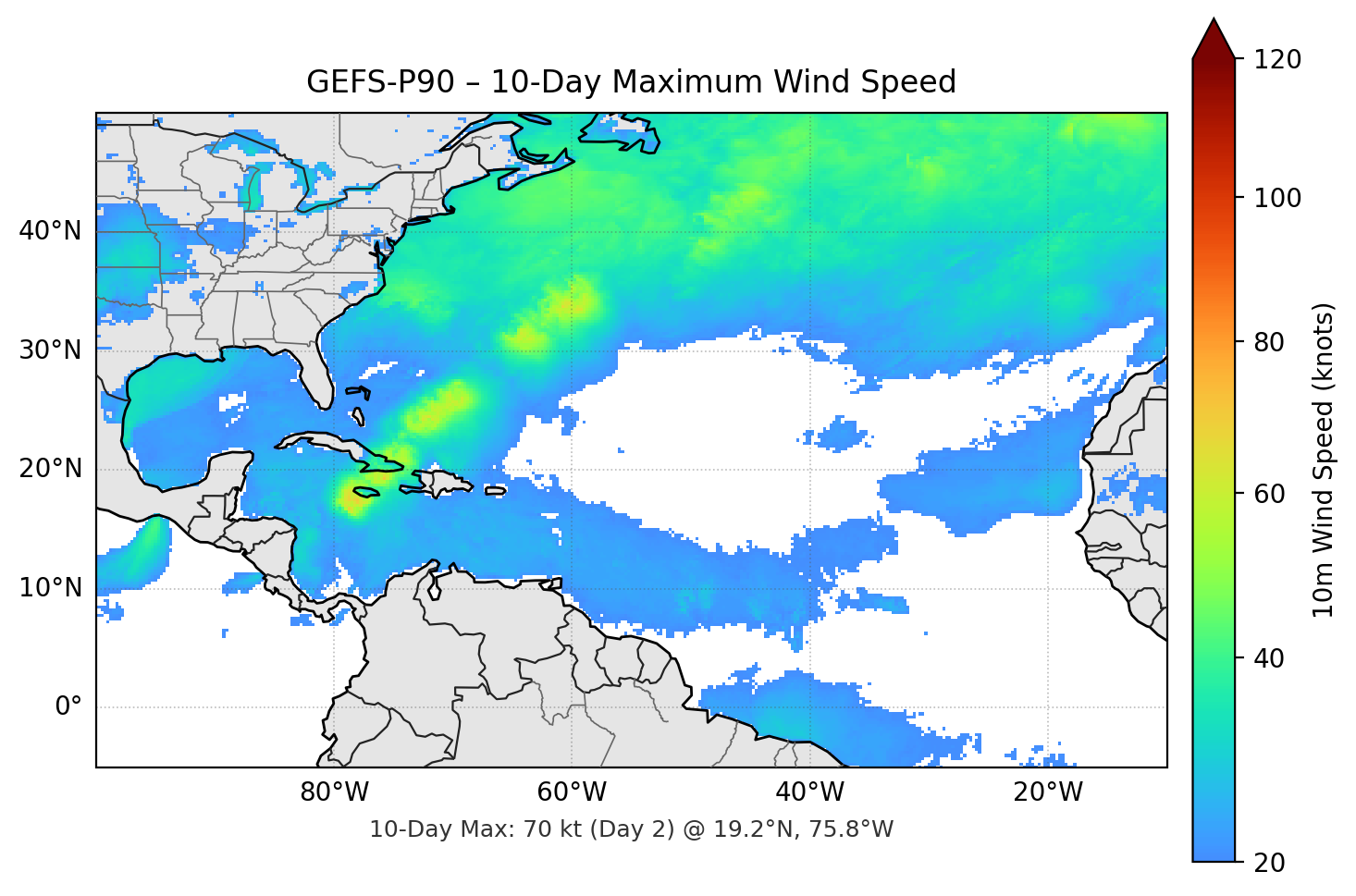 GEFS-P90 10-Day Max