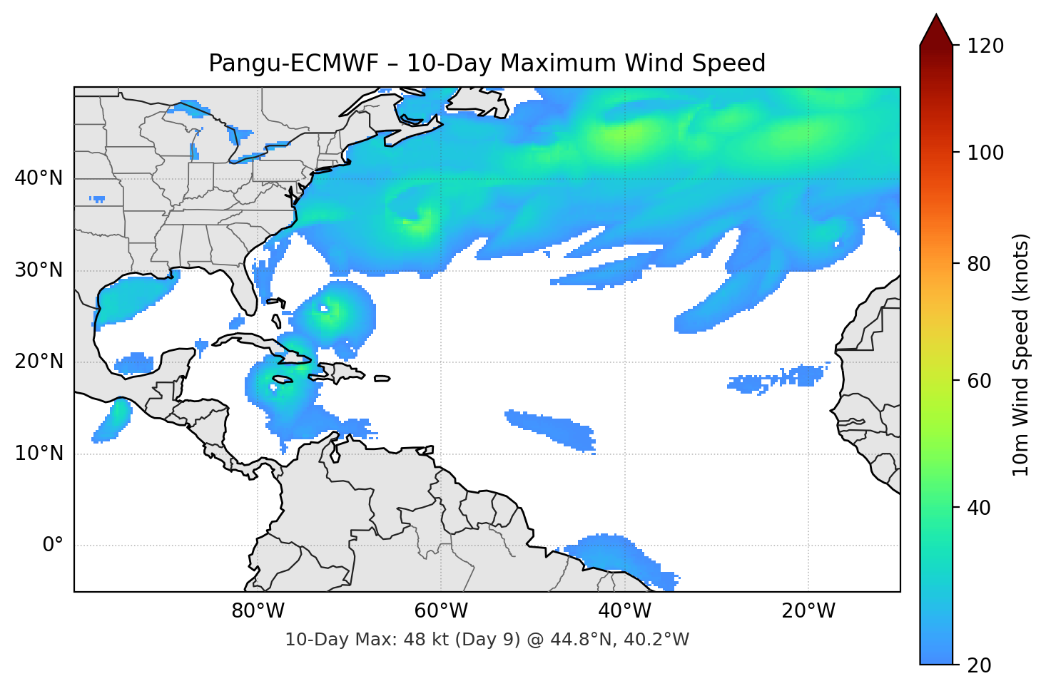 Pangu-ECMWF 10-Day Max
