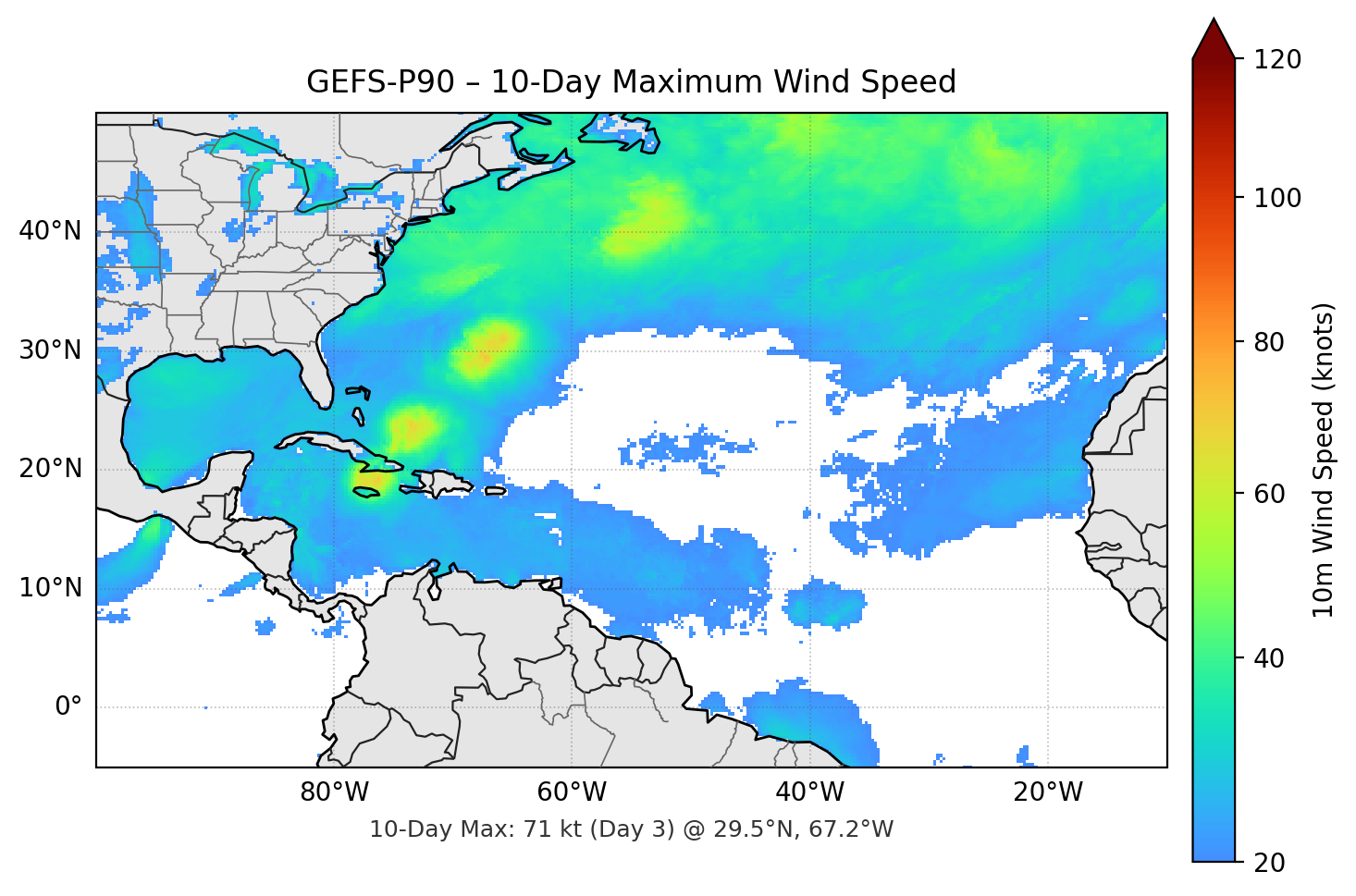 GEFS-P90 10-Day Max