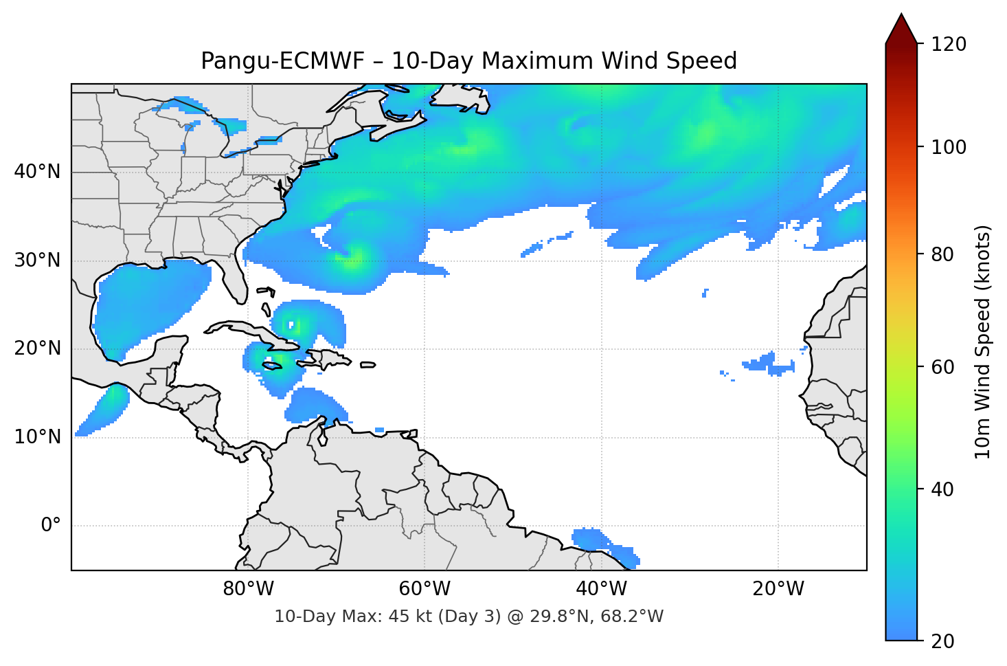 Pangu-ECMWF 10-Day Max