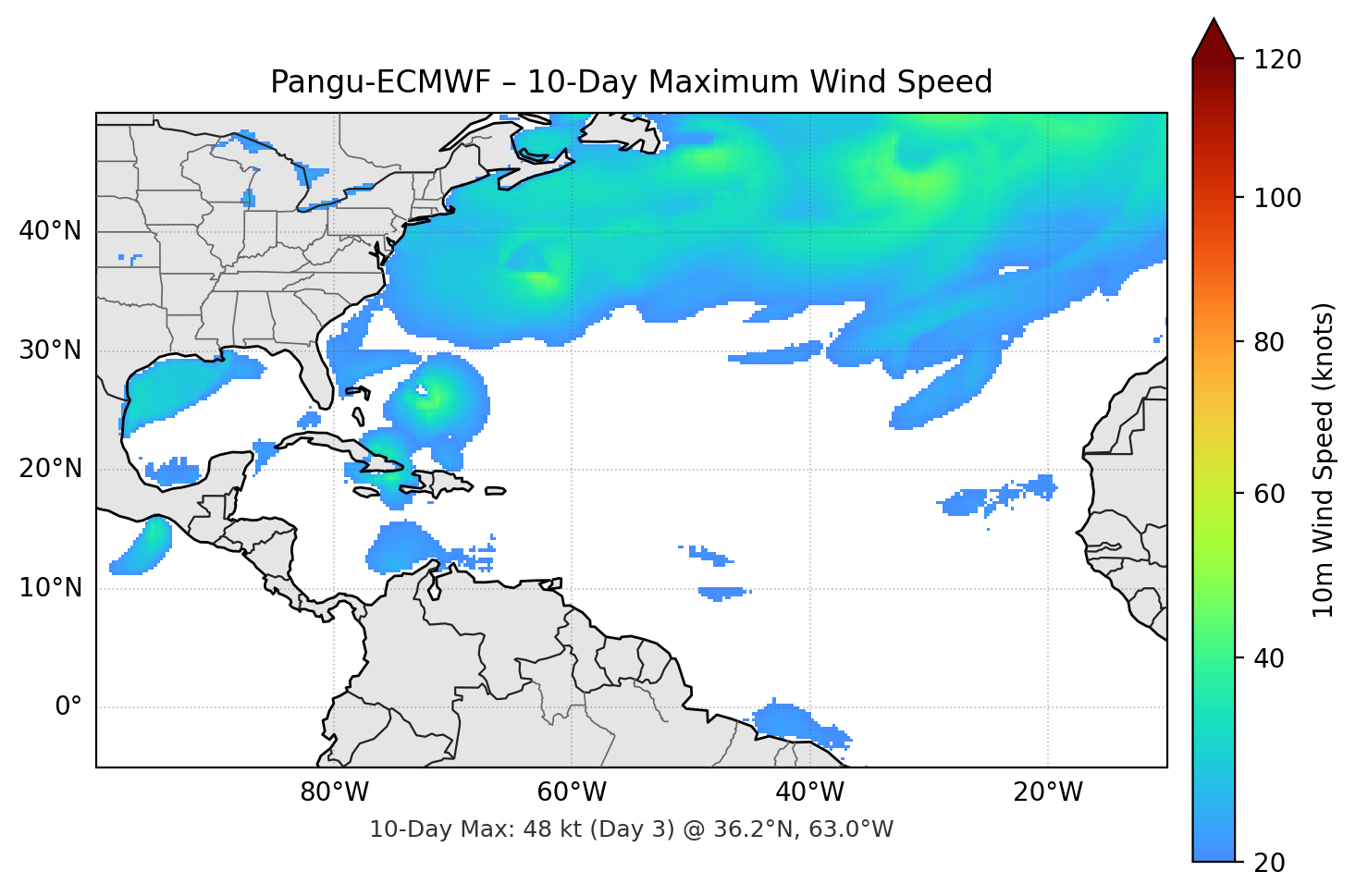 Pangu-ECMWF 10-Day Max