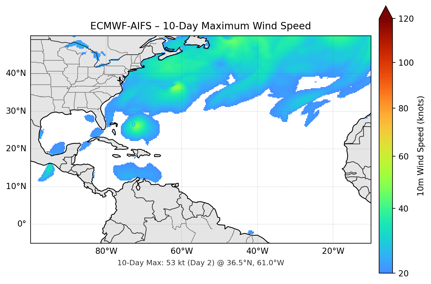 ECMWF-AIFS 10-Day Max