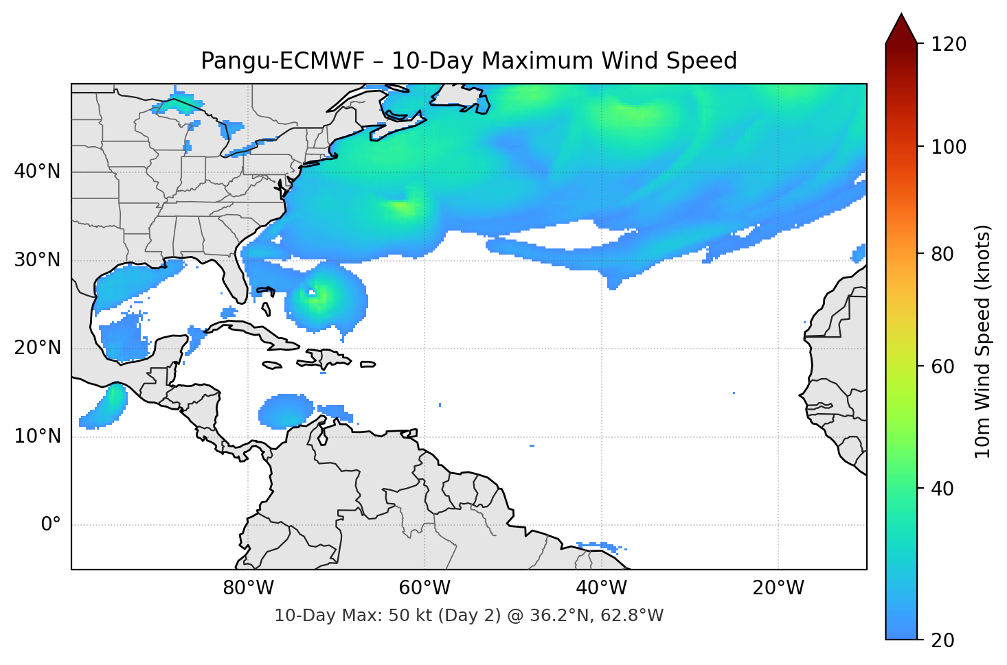 Pangu-ECMWF 10-Day Max