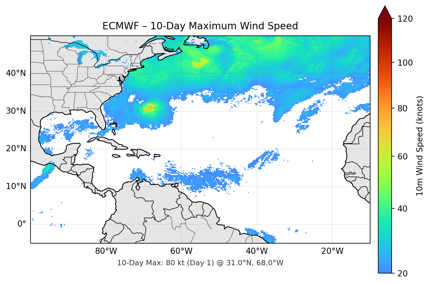 ECMWF 10-Day Max