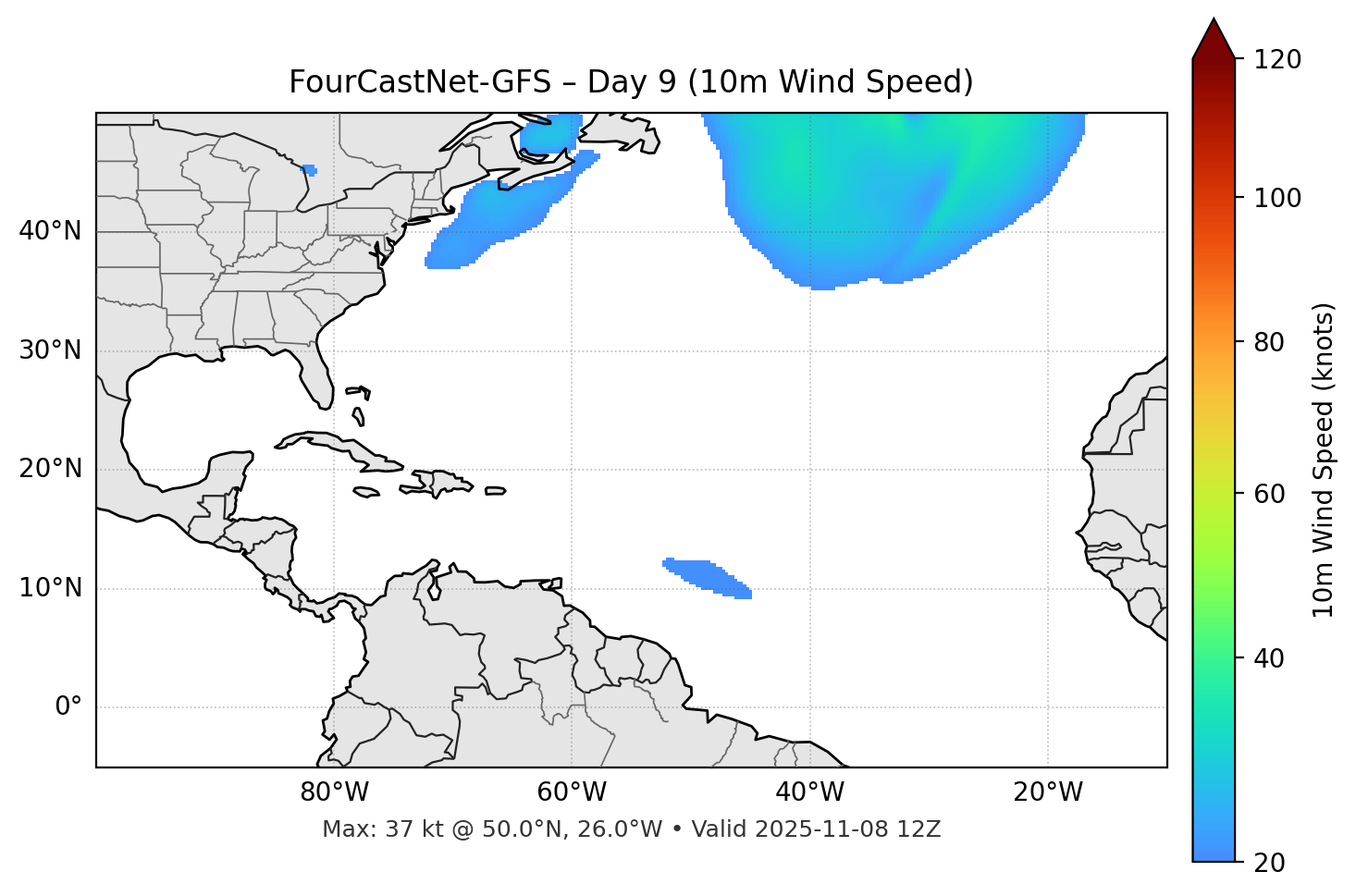 FourCastNet-GFS - Day 09