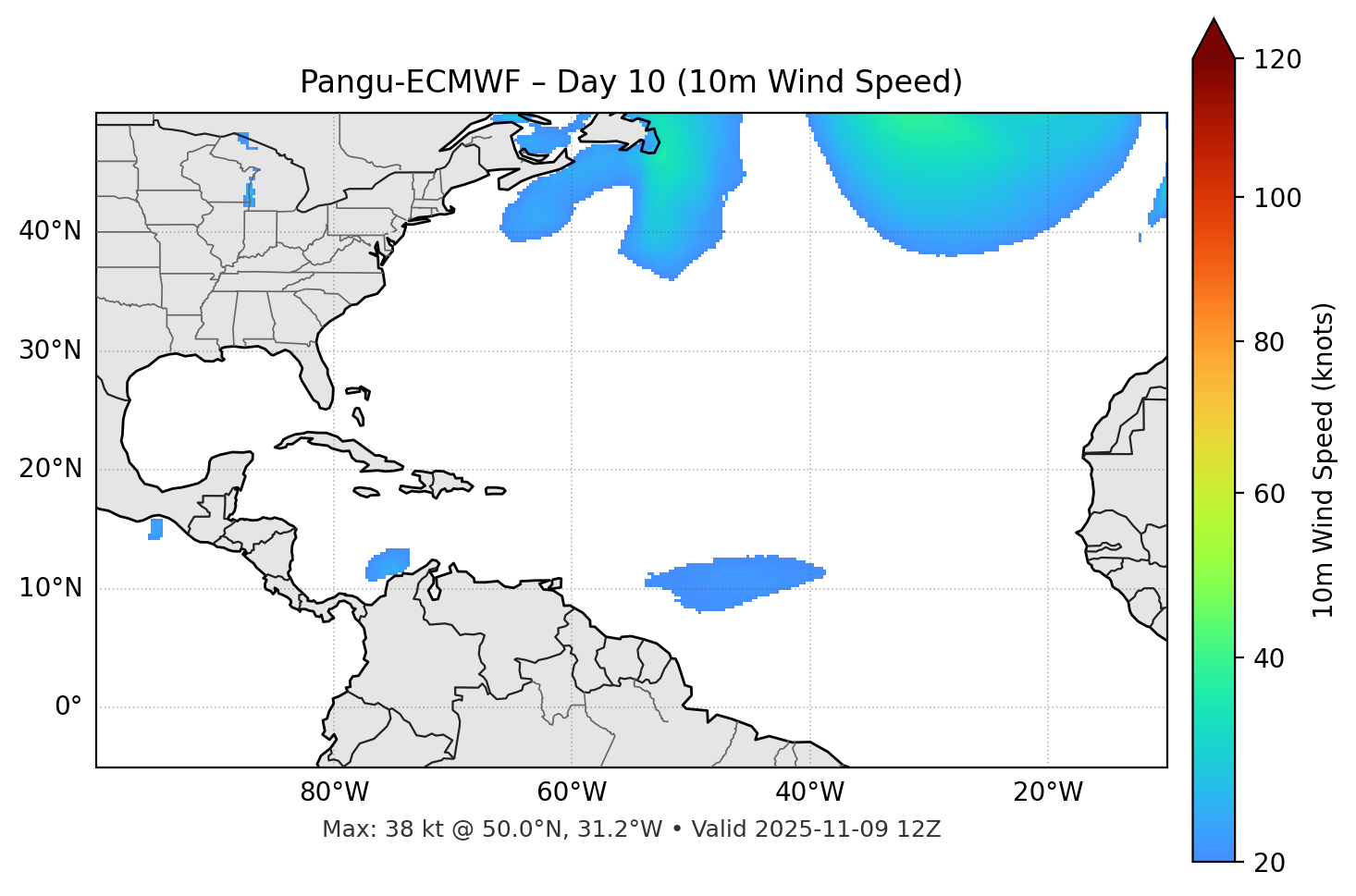 Pangu-ECMWF - Day 10