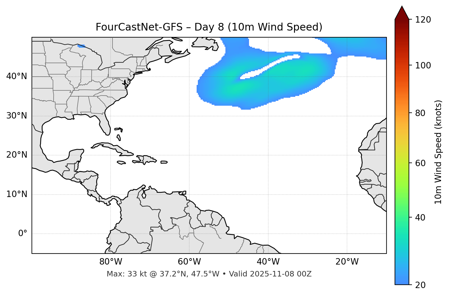 FourCastNet-GFS - Day 08