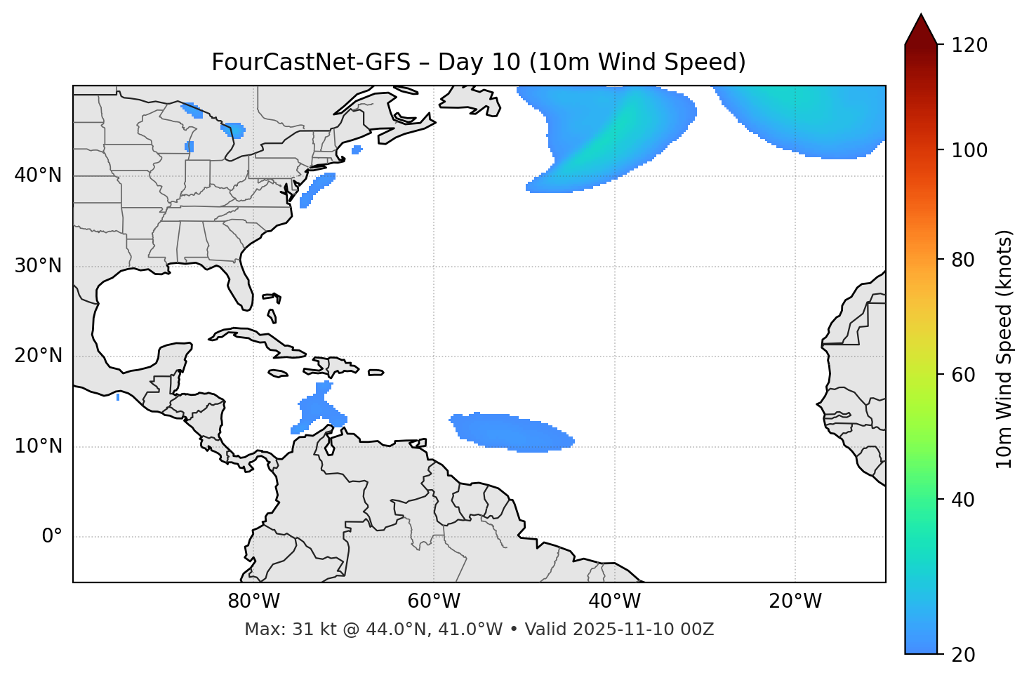 FourCastNet-GFS - Day 10