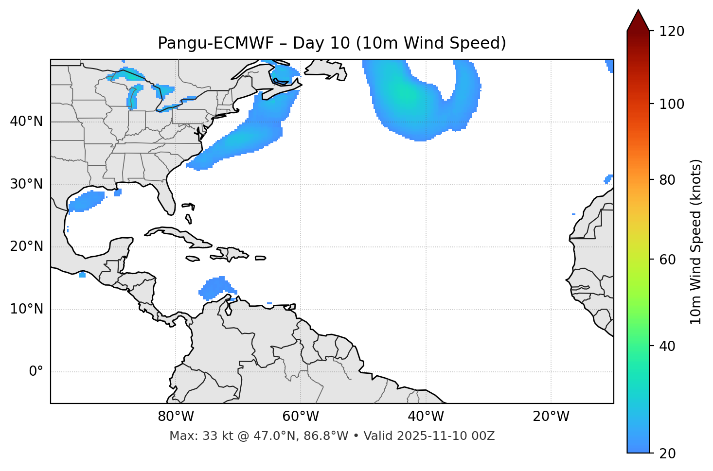 Pangu-ECMWF - Day 10