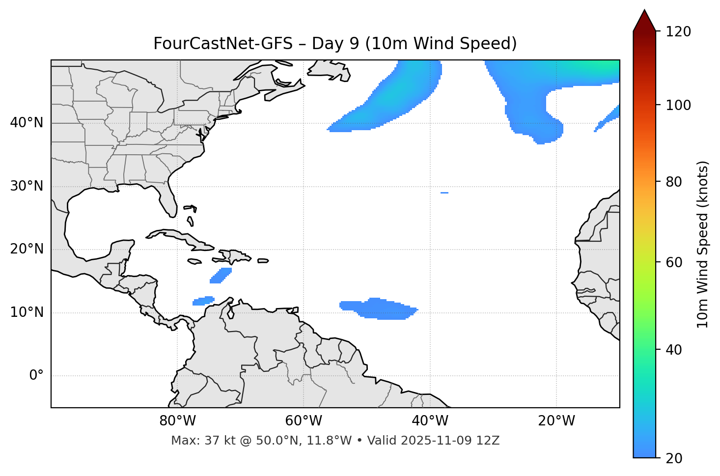 FourCastNet-GFS - Day 09
