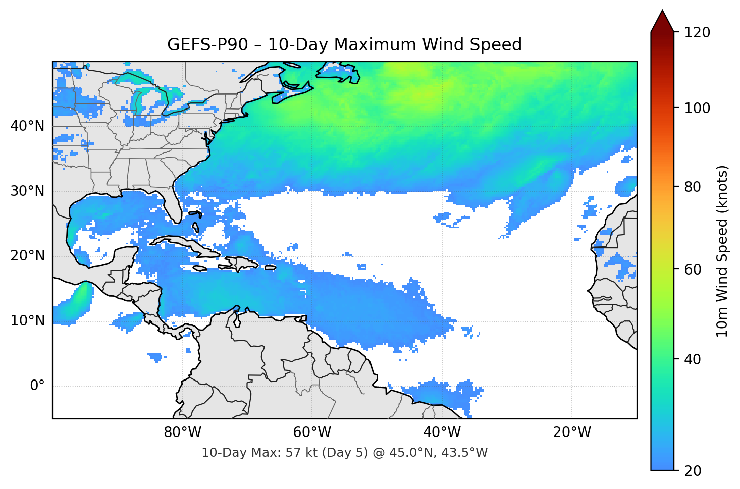GEFS-P90 10-Day Max