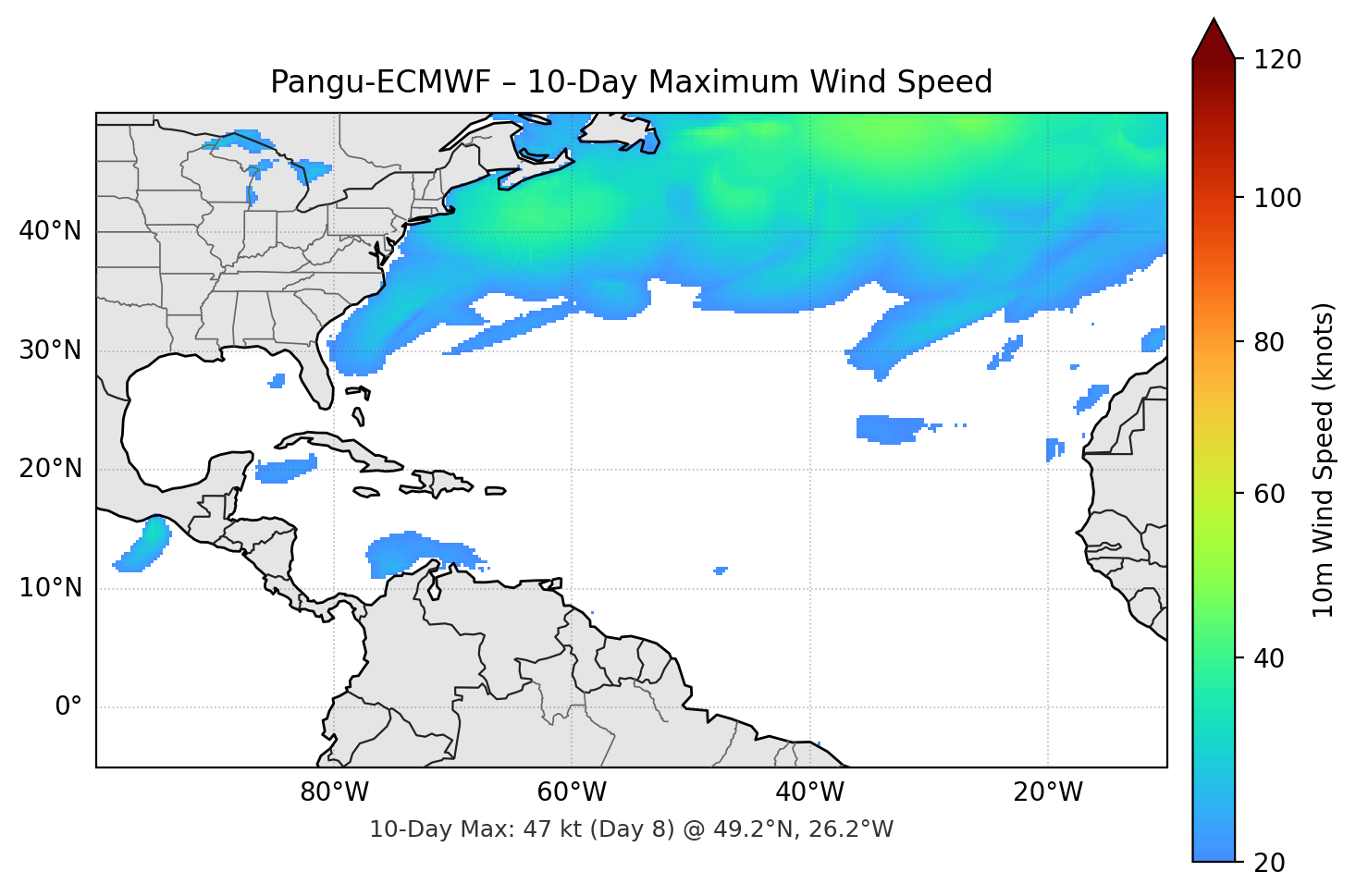 Pangu-ECMWF 10-Day Max