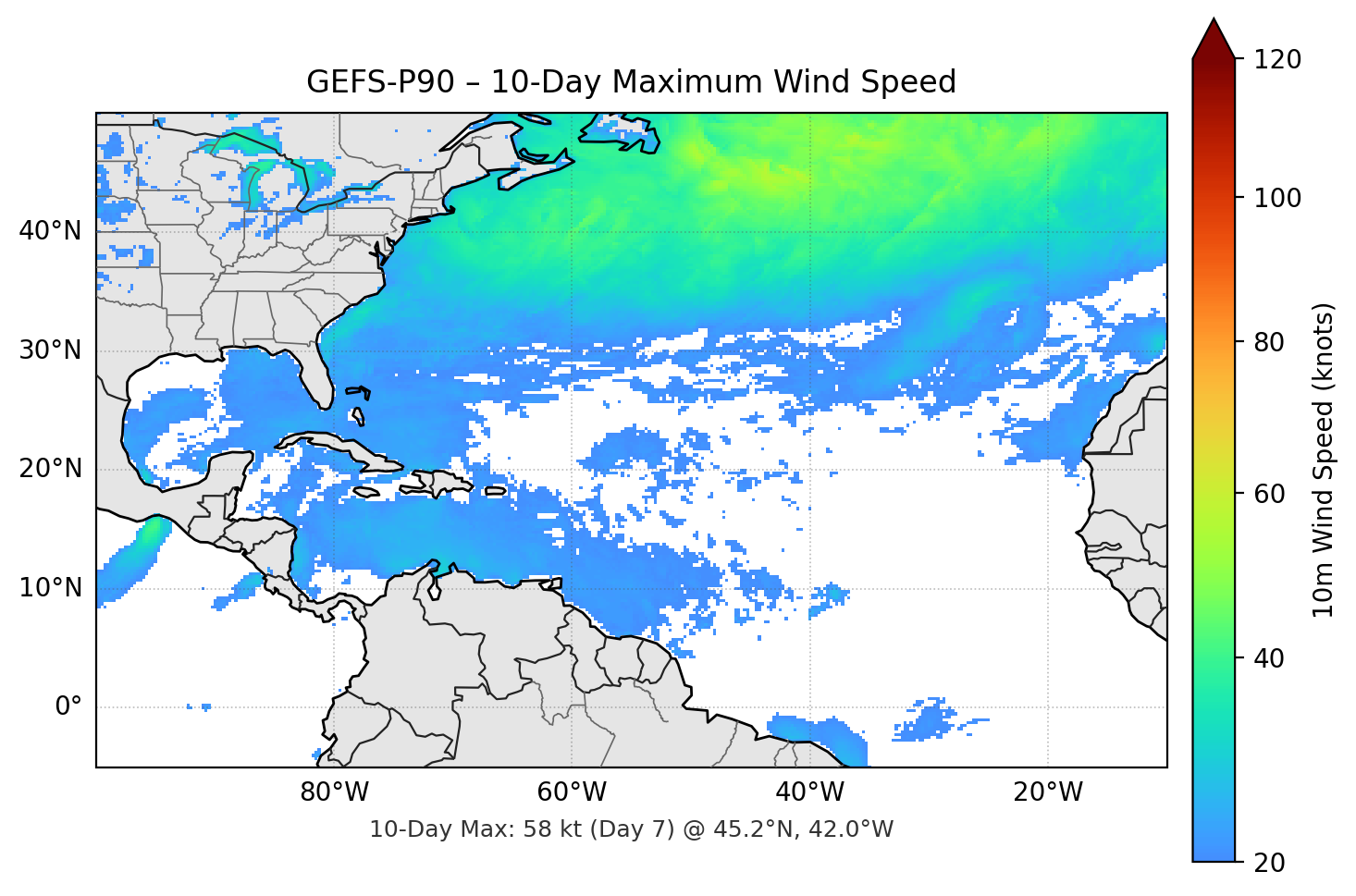 GEFS-P90 10-Day Max