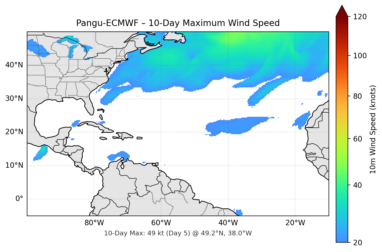 Pangu-ECMWF 10-Day Max