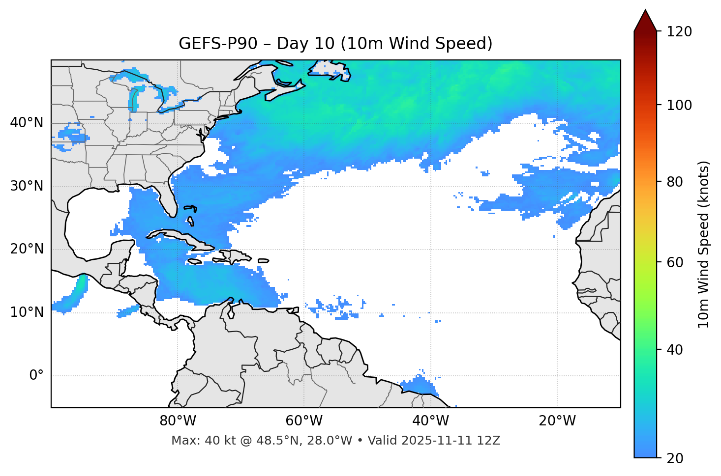 GEFS-P90 - Day 10