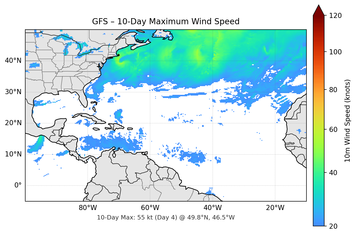 GFS 10-Day Max