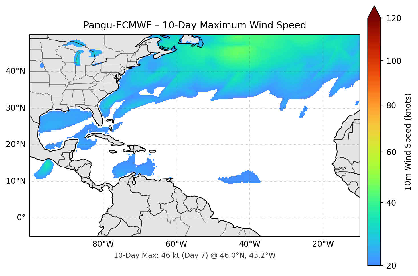 Pangu-ECMWF 10-Day Max