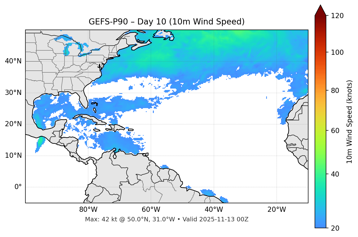 GEFS-P90 - Day 10