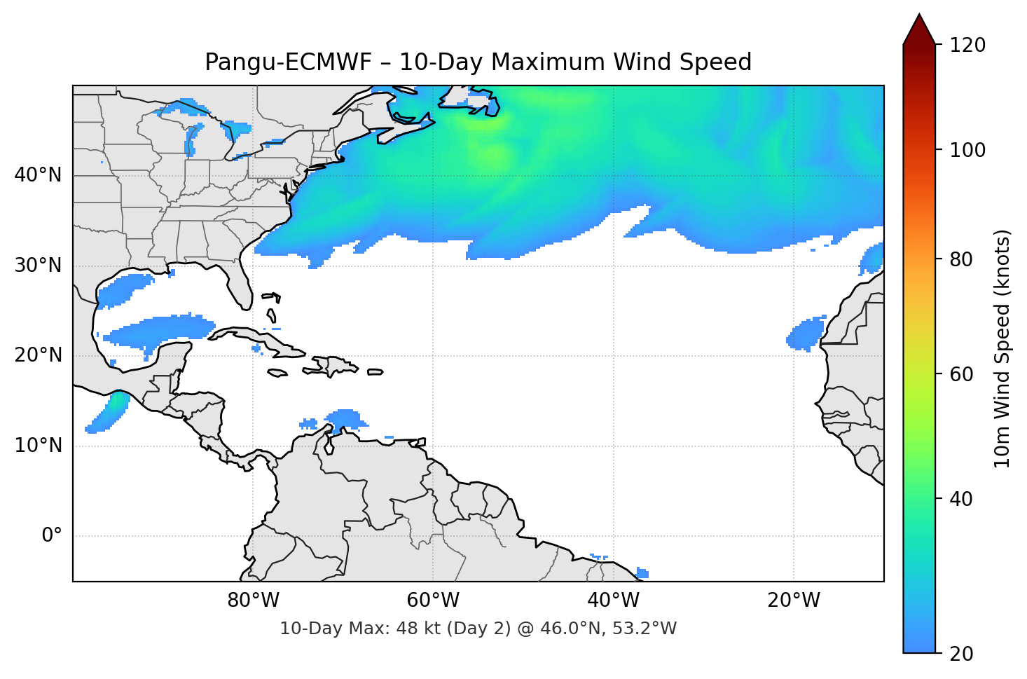 Pangu-ECMWF 10-Day Max