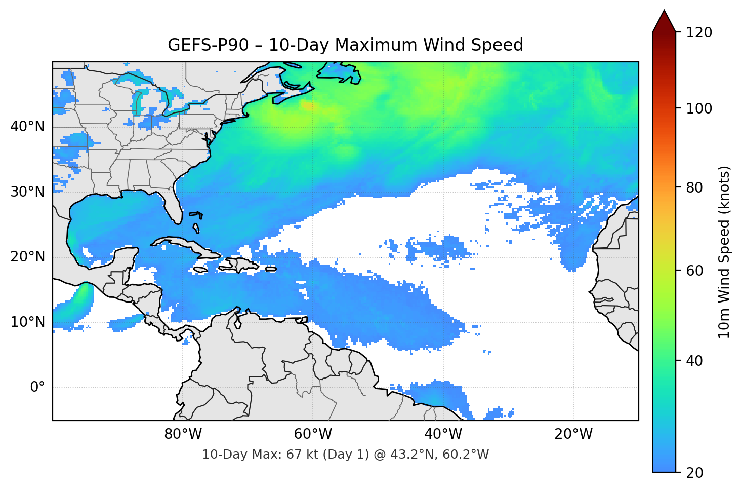 GEFS-P90 10-Day Max
