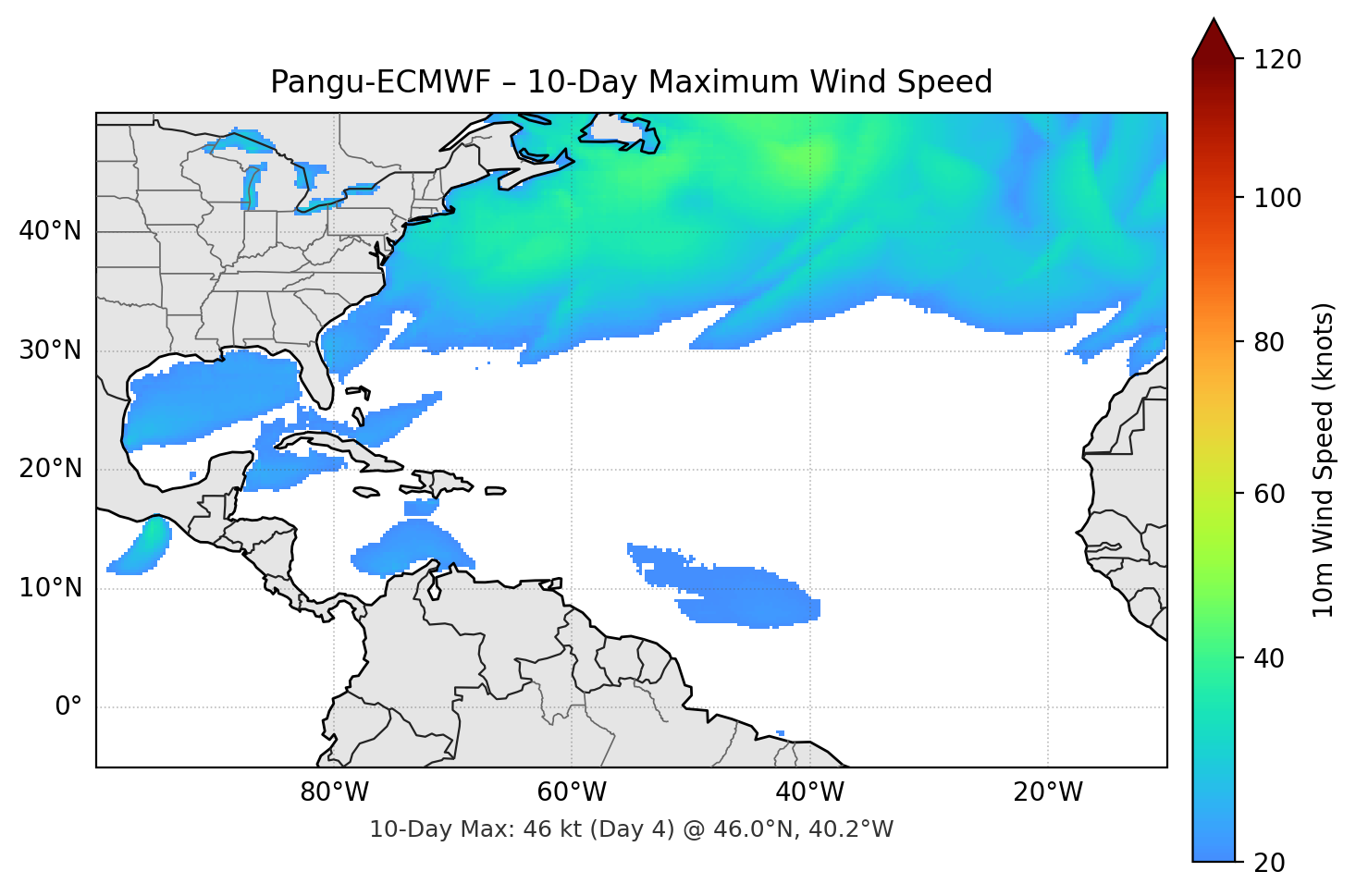 Pangu-ECMWF 10-Day Max