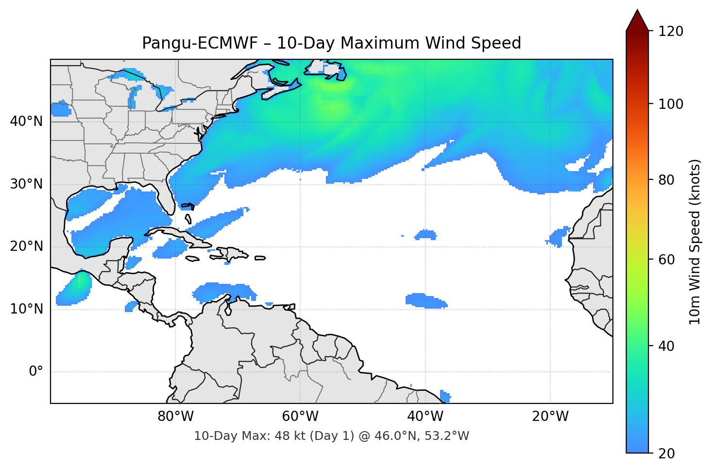 Pangu-ECMWF 10-Day Max